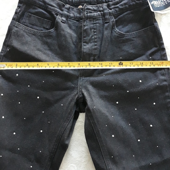 Black denim pant and jacket, size 4, LAST ONE - Picture 5 of 9